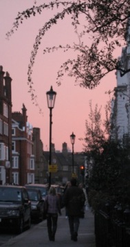 Knightsbridge at sunset