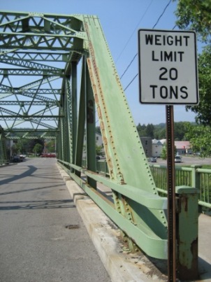 Chenango River bridge in Oxford New York, Burr arch truss design