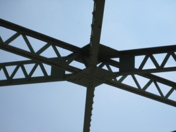 Bridge over chenango River, Oxford New York, Burr arch truss design
