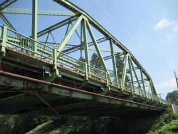 Bridge over Chenango River in Oxford New York, Burr arch truss