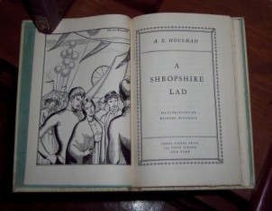 A Shropshire Lad, A.E. Housman, Three Sirens Press, 1932, illustrations by Elinore Blaisdell